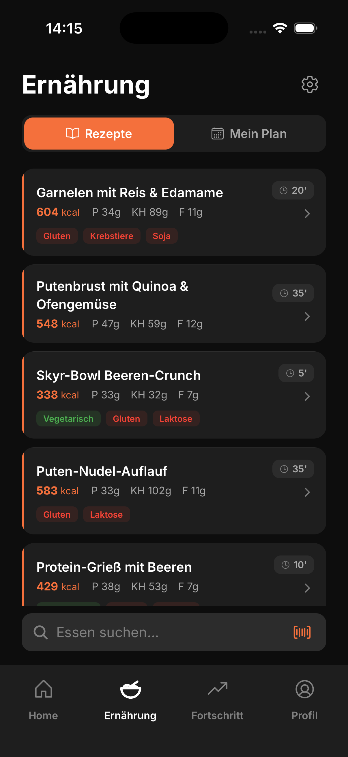 BULKR Ernährungsplan